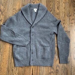 Club Monaco Shawl Collar Cardigan- Grey- Medium